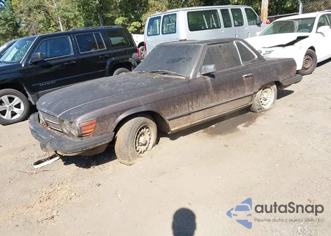 1985 Mercedes-Benz 380 Sl z USA, uszkodzony, nr VIN WDBBA45C4FA021578
